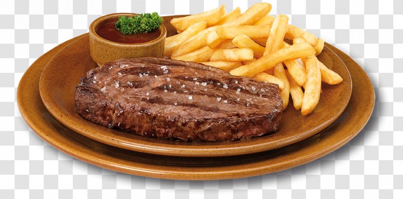 French Fries Barbecue Steak Frites Foster's Hollywood Dish - Beef Transparent PNG