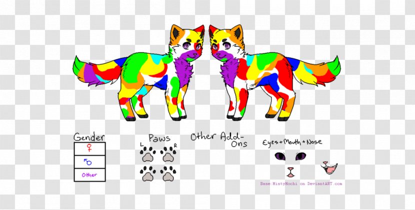 Logo Brand Font - Animal - Rainbow Cat Transparent PNG
