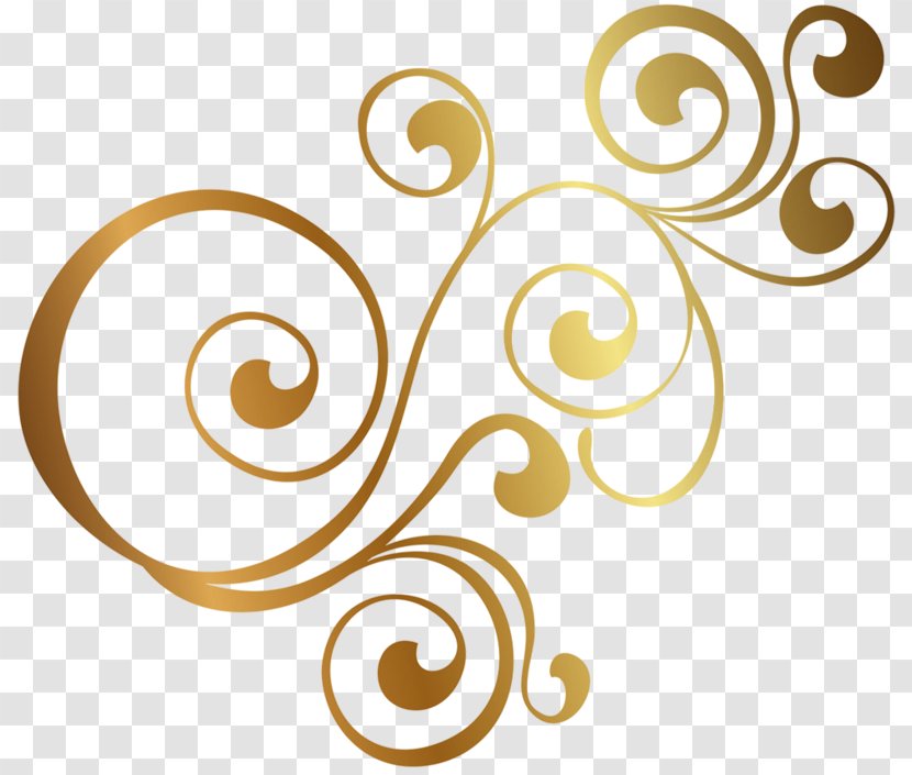 Clip Art Golden Spiral Ornament JPEG - Gold Transparent PNG