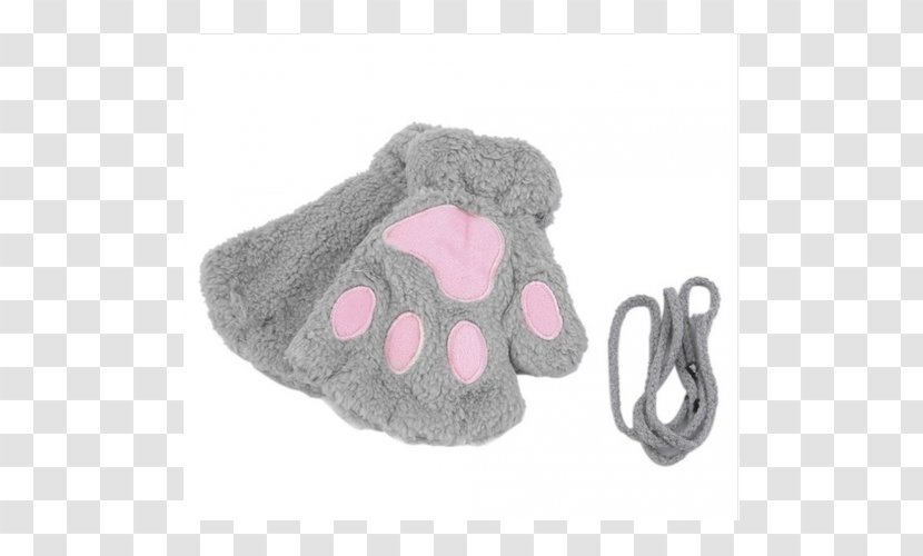Cat Paw Glove Bear Kitten - Mitten Transparent PNG