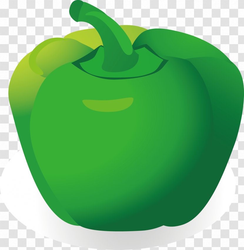 Bell Pepper Vegetable Black Transparent PNG