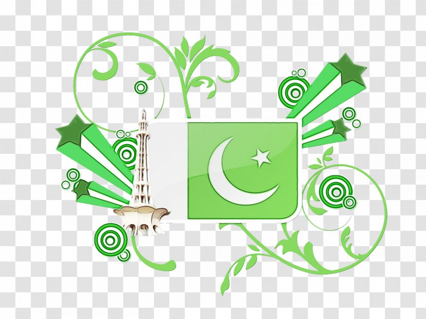 Pakistan Flag - Of - Logo Text Transparent PNG