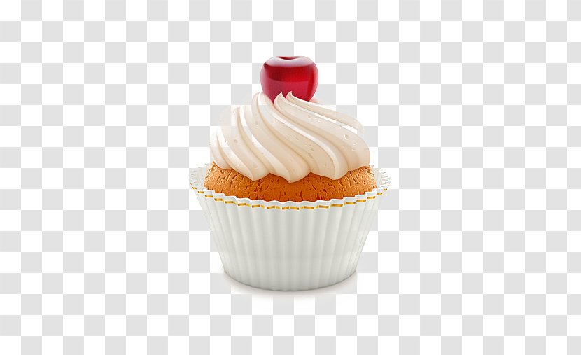Cupcake Bakery Muffin Illustration - Buttercream - Ice Cream Transparent PNG
