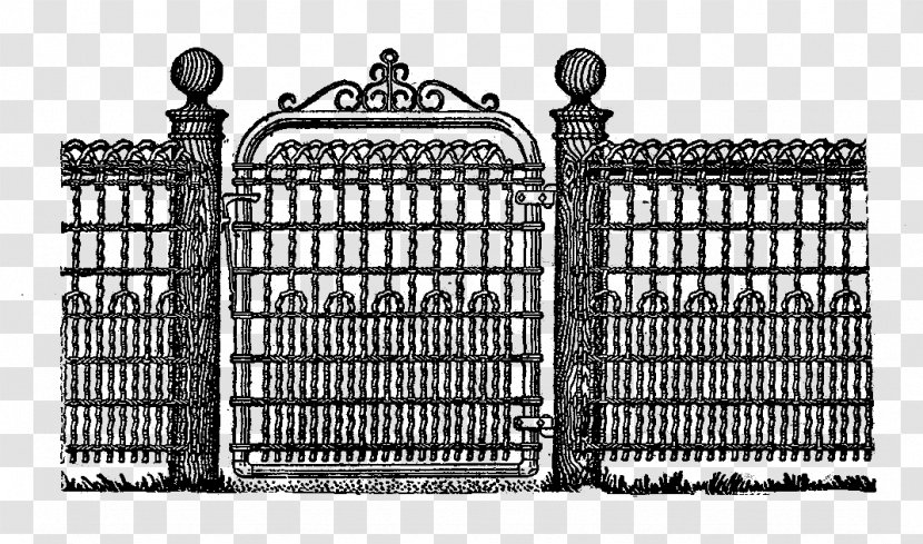 Gate Picket Fence Clip Art - Vector Iron Transparent PNG