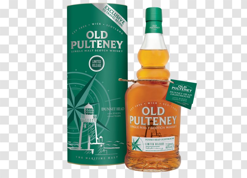 Old Pulteney Distillery Single Malt Whisky Whiskey Scotch Noss Head Lighthouse - Liqueur - Lemon Residences Transparent PNG