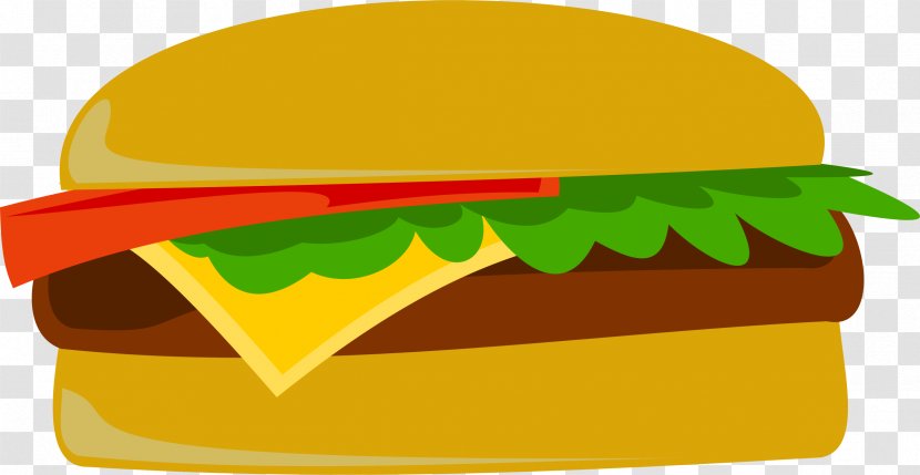 Hamburger Cheeseburger Hot Dog Fast Food French Fries - Burger Cliparts Transparent PNG