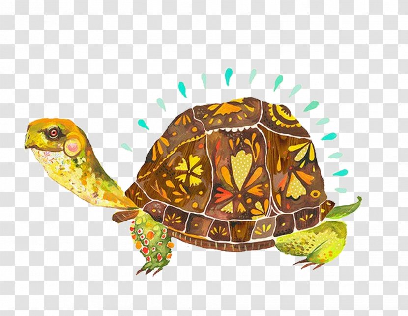 Paper Painting Illustrator Artist - Tortoise - Cartoon Watercolor Turtle Transparent PNG