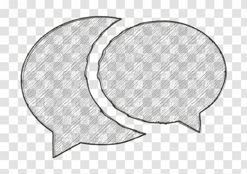 Social Icon Two Overlapping Speech Bubbles Icon IOS7 Premium Fill 2 Icon Transparent PNG