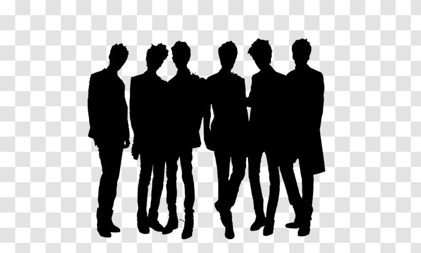 Social Group People Silhouette Standing Male Transparent PNG