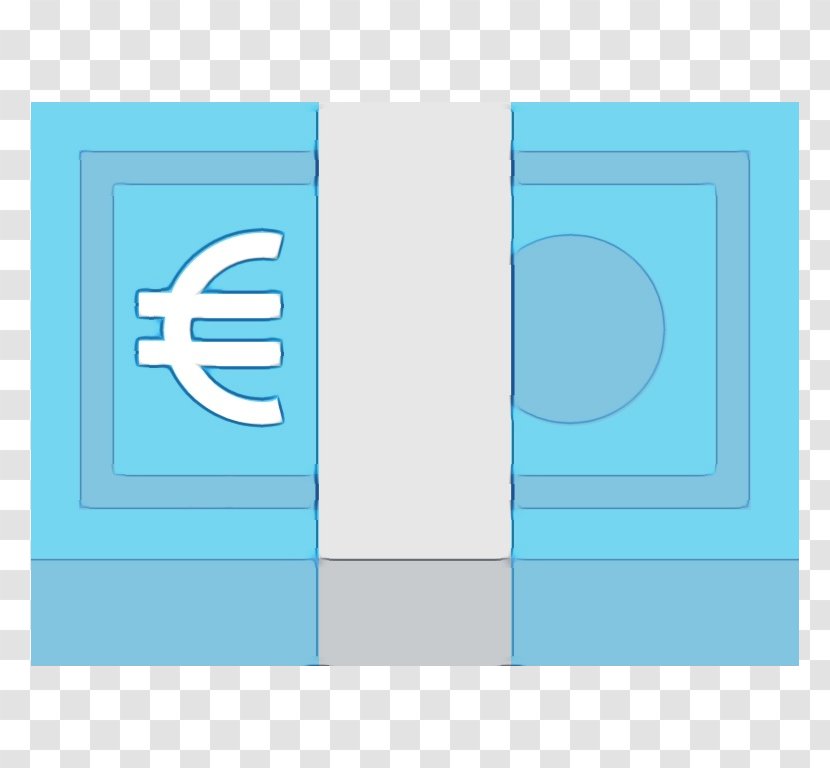 Logo Turquoise - Rectangle Electric Blue Transparent PNG