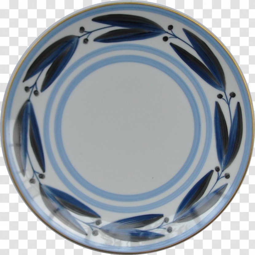 Plate Cobalt Blue And White Pottery Porcelain Transparent PNG