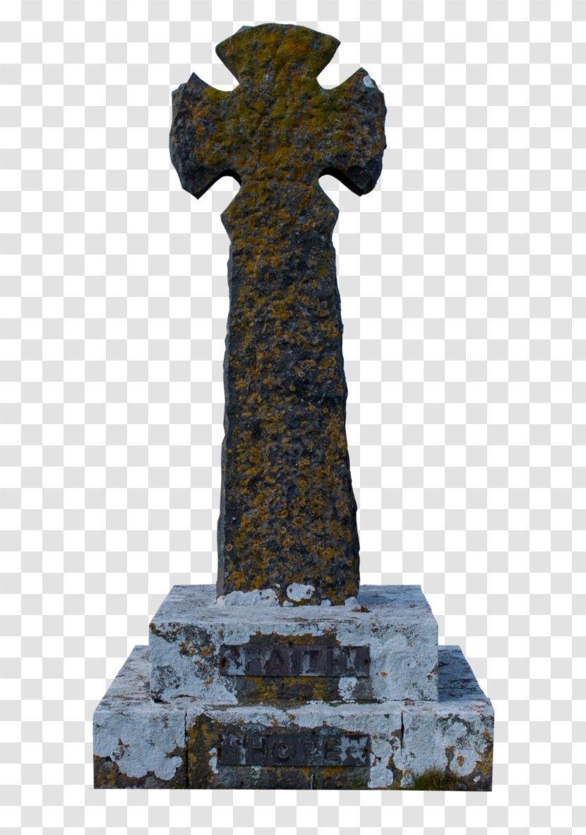 Monument Sculpture Stone Carving Headstone Cross - Grave - Tombstones Transparent PNG