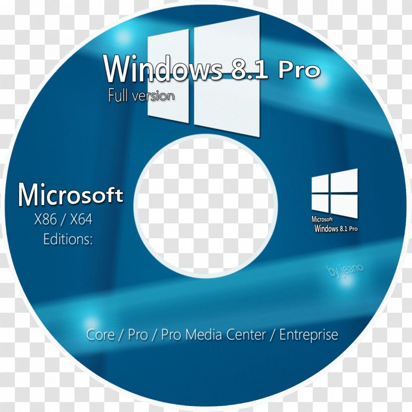 Windows 8.1 DVD 7 Microsoft - 10 - CD Cover Image Transparent PNG