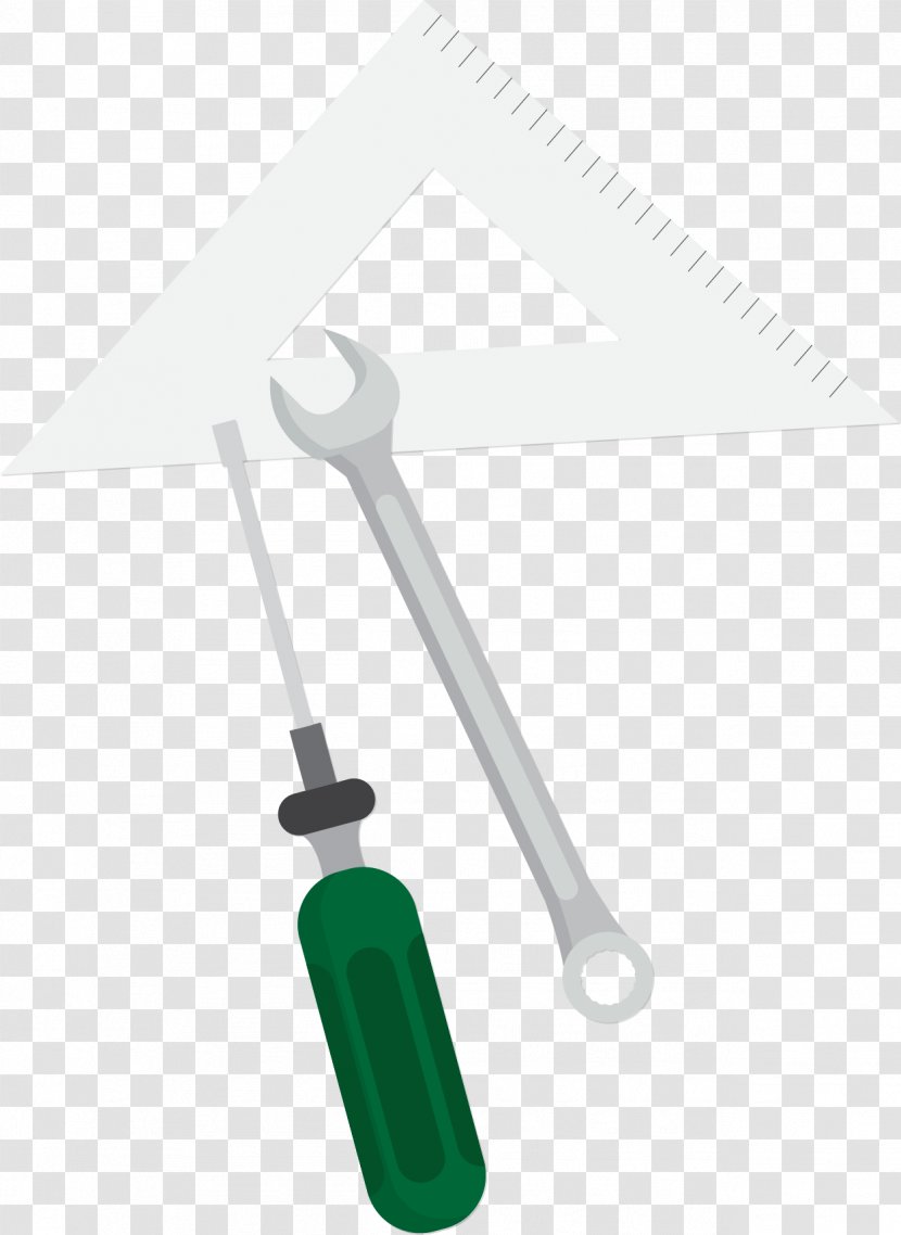 Wrench Screwdriver Pliers - Paint Roller - Vector Transparent PNG