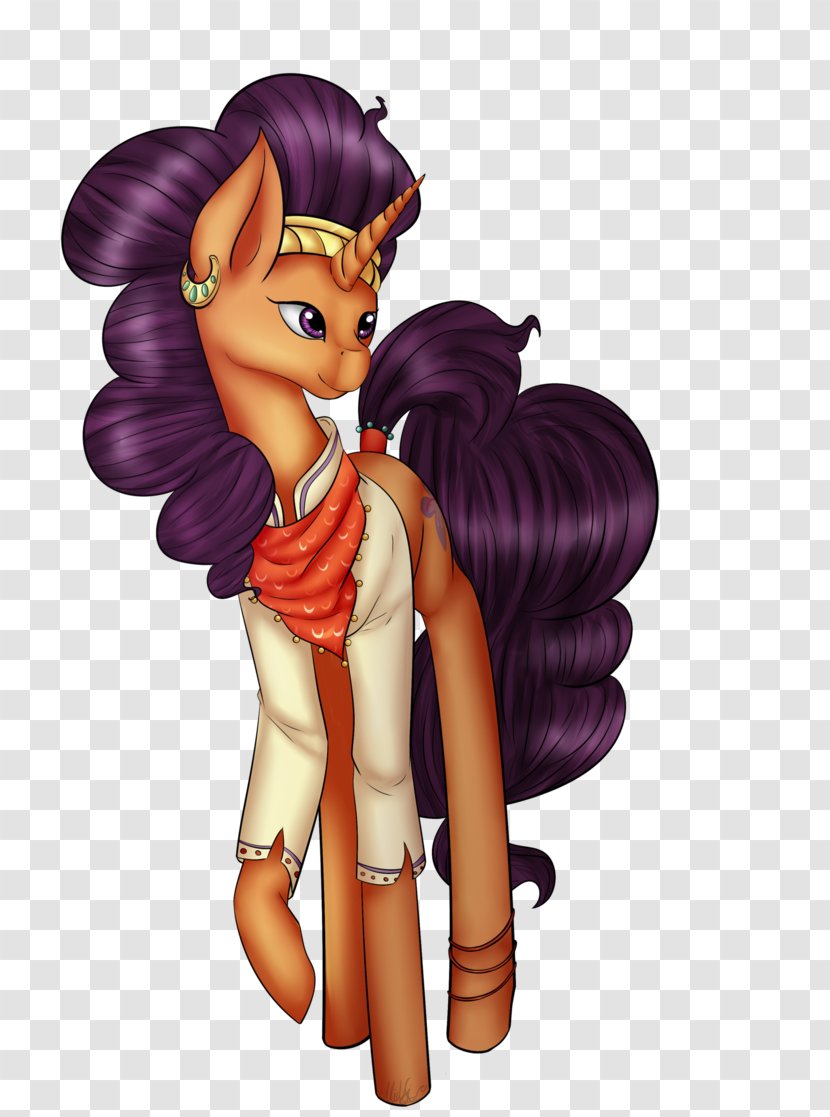 Horse Cartoon Fairy Brown Hair - Art Transparent PNG