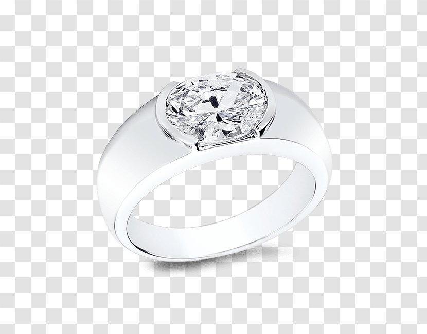 Diamond Cut Engagement Ring Solitaire - Gemstone - 14K White Gold 1 2 Carat Transparent PNG