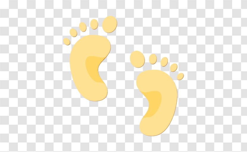 Footprint - Yellow - Paw Transparent PNG