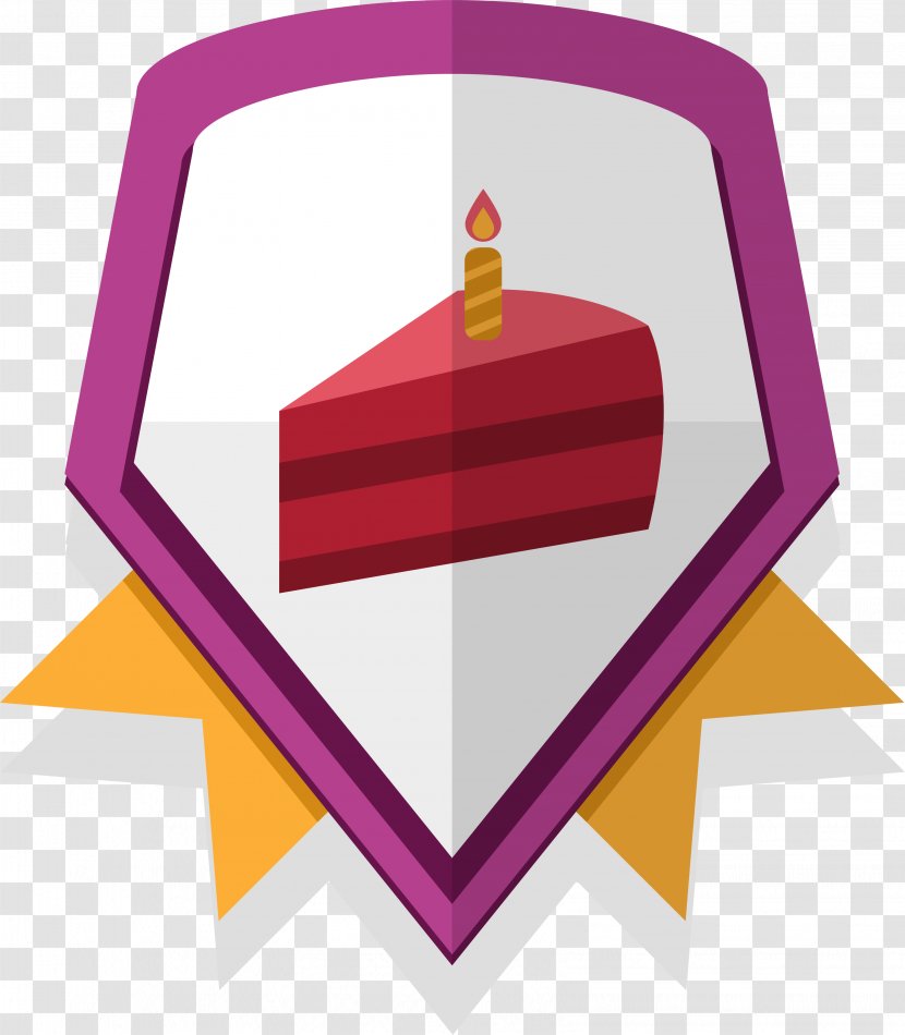 Sticker Clip Art - Brand - Purple Birthday Badge Transparent PNG
