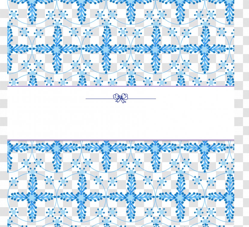 Blue Snowflake Pattern - Point - Background Transparent PNG