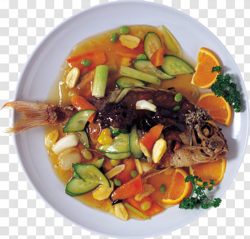 Asian Cuisine Thai Dish Food Fish - Dishes Transparent PNG