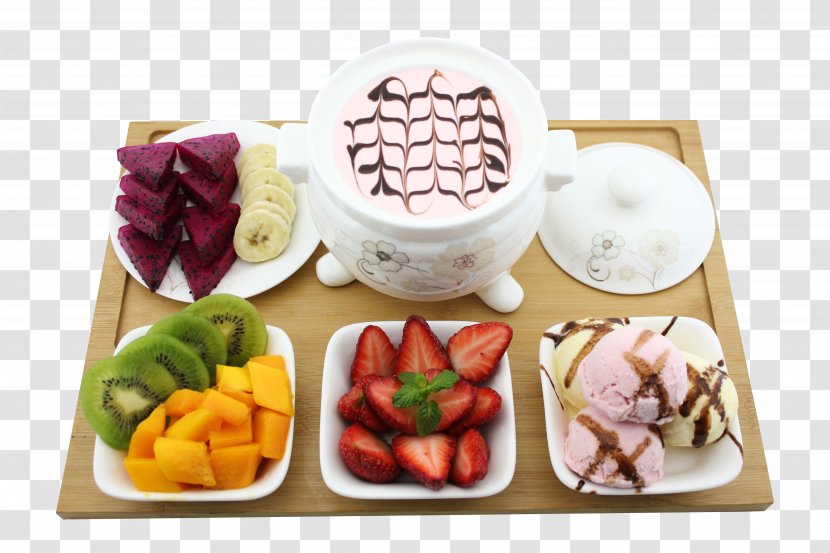 Milkshake Bento Hot Pot Fondue Breakfast - Fruit Chocolate Transparent PNG