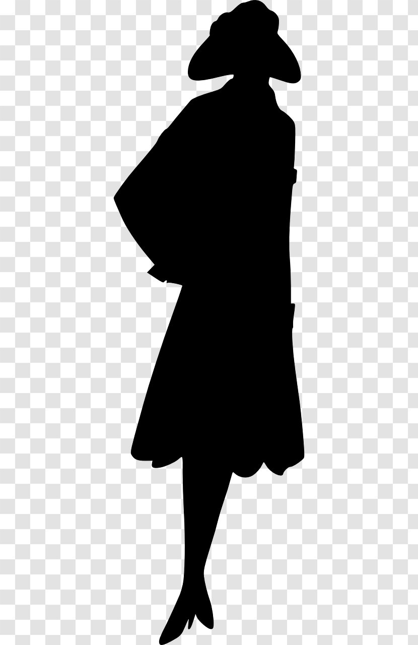 Silhouette Woman Clip Art - Standing Transparent PNG