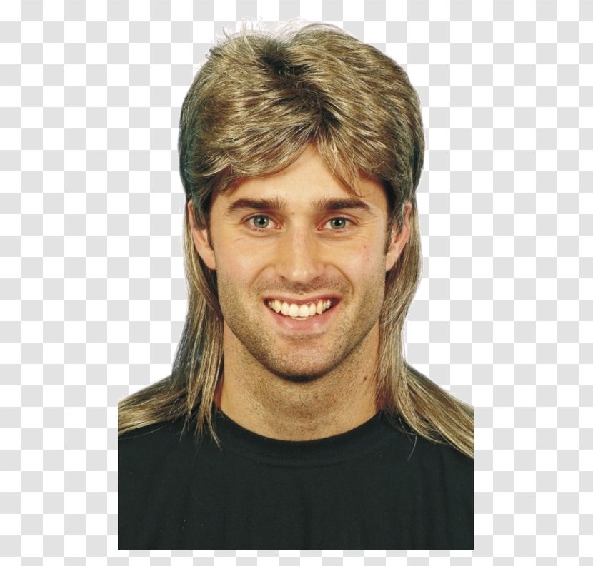 1980s Mullet Wig Blond Fashion - Clothing Transparent PNG