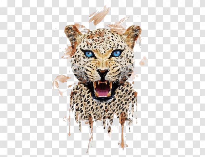 Tiger T-shirt Leopard Cheetah Printing - Big Cats - Hand-painted Transparent PNG