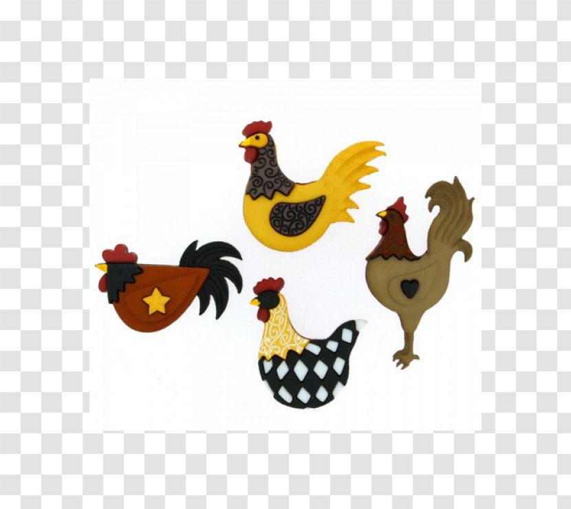 Chicken Coop Button Clothing Embellishment - Fowl Transparent PNG