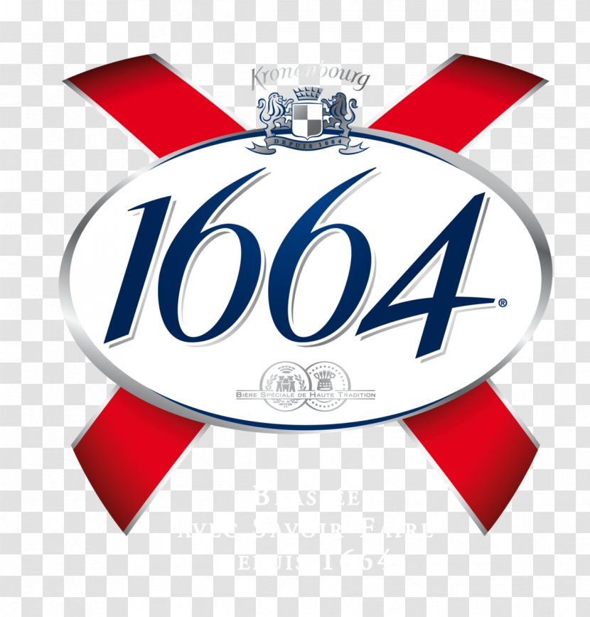 Kronenbourg 1664 Beer Bottle Brewery Logo - Emblem Transparent PNG