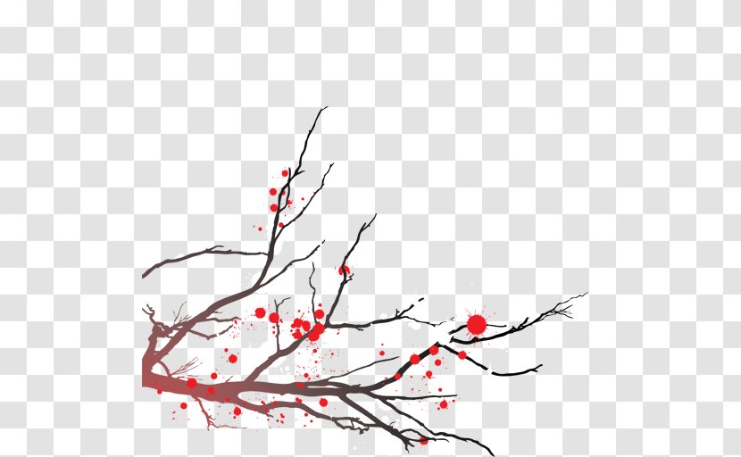 Red - Branch - Design Transparent PNG