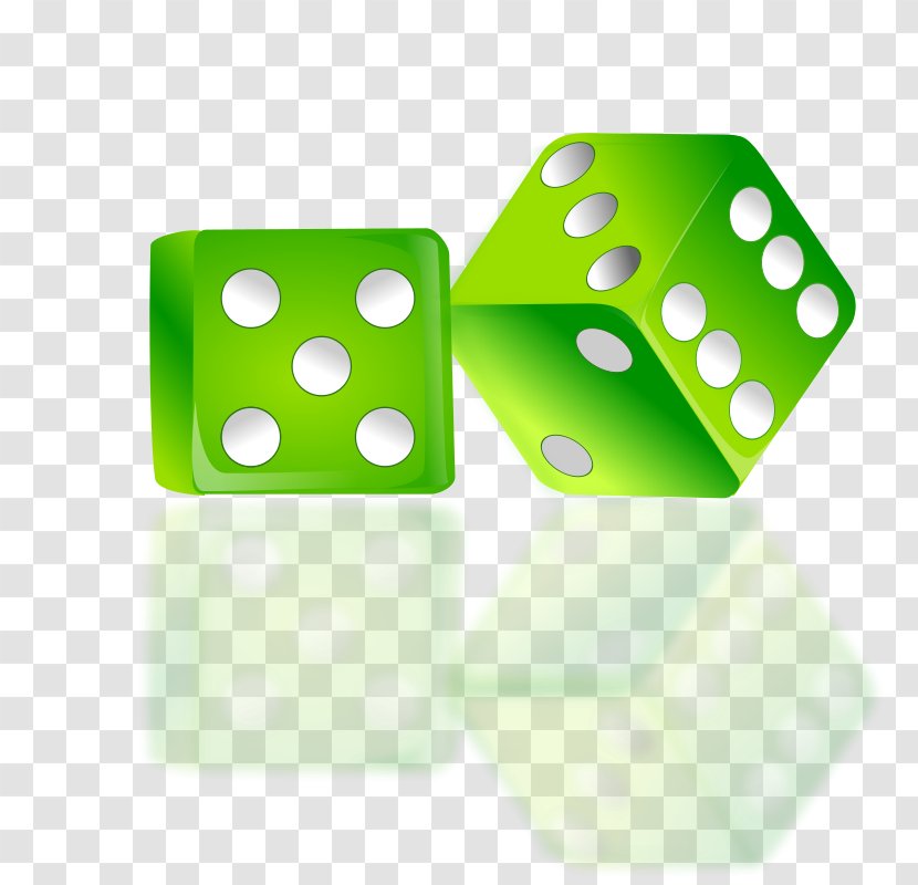 Yahtzee Dice Green Clip Art - Games - Vector Finder Transparent PNG