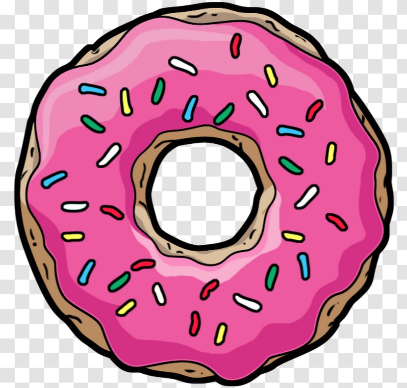 Donuts Homer Simpson Coffee And Doughnuts Sprinkles Frosting & Icing - National Doughnut Day - Dad Border Donut Transparent PNG