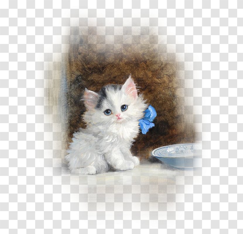 Kitten Cat Pet Painting Drawing - Norwegian Forest Transparent PNG