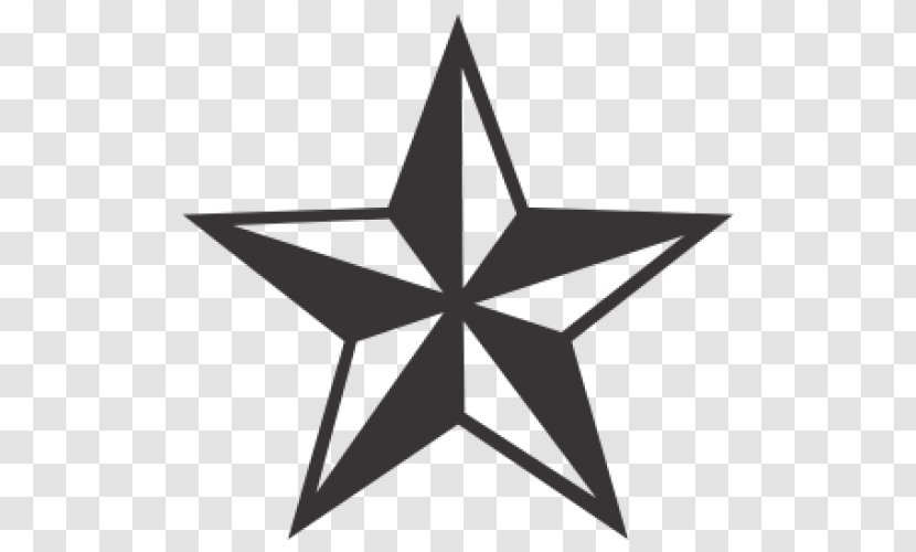 Nautical Star Tattoo Decal Clip Art - Symbol Transparent PNG