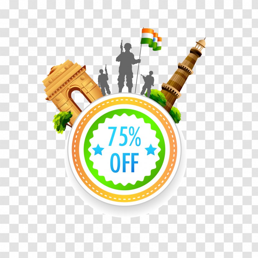 Indian Independence Movement Day Clip Art - Text - Personality Tag Download Transparent PNG