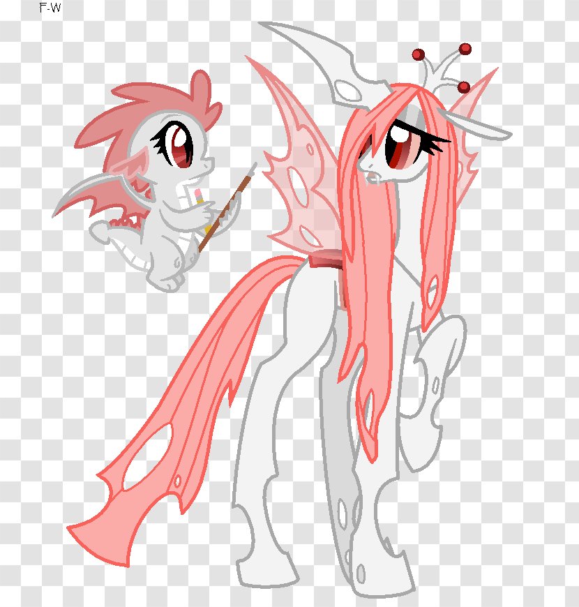 Pony Changeling Equestria Albinism - Watercolor - Drama Queen Transparent PNG