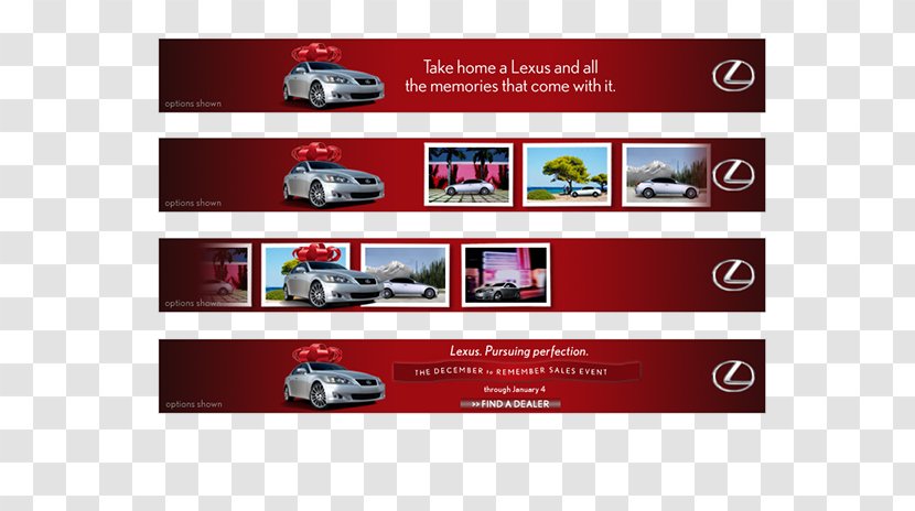 Web Banner Display Advertising Car - Christmas Campaign Transparent PNG