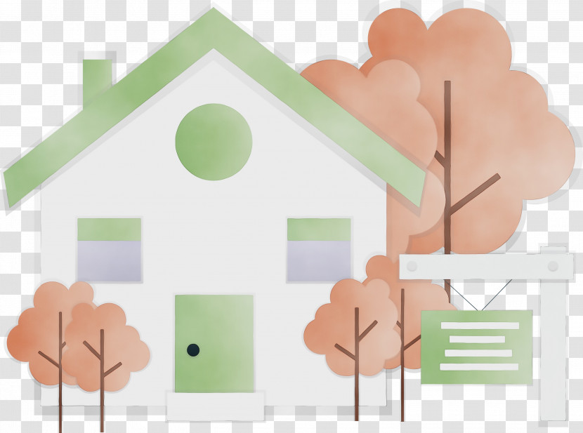 Property Green House Real Estate Home Transparent PNG