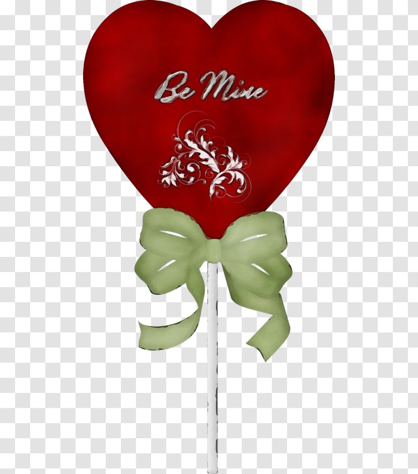 Red Ribbon Heart Love Transparent PNG