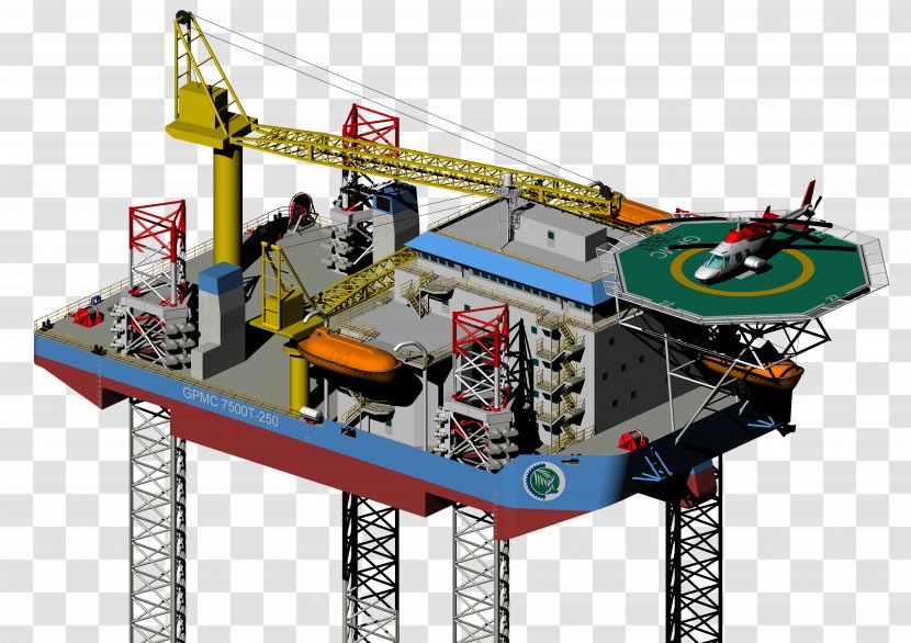Engineering Jackup Rig Drilling Oil Platform Topsides - Grease Transparent PNG