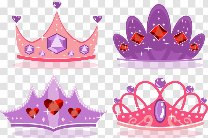 Princess Crown Icon - Clothing Accessories - Pink Purple Romantic Transparent PNG