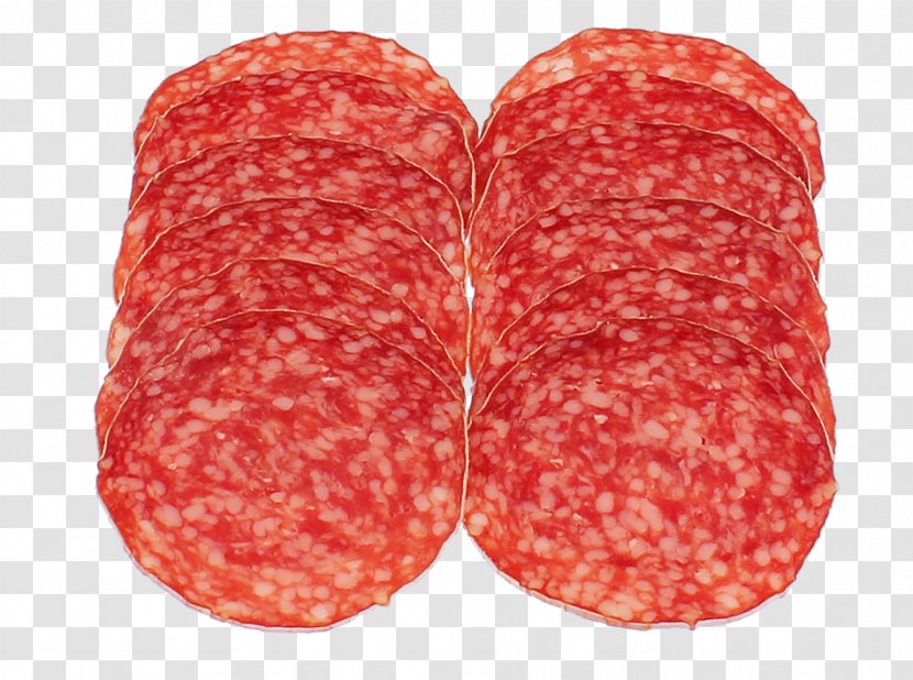 Genoa Salami Bierwurst Sausage Fuet - Watercolor - Salame Transparent PNG