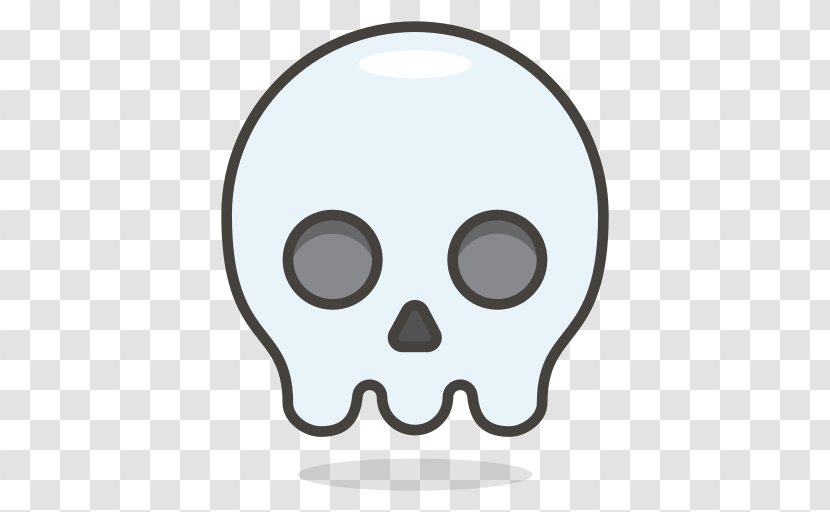 Emoji Clip Art Skull Nose Face - Skeleton Transparent PNG