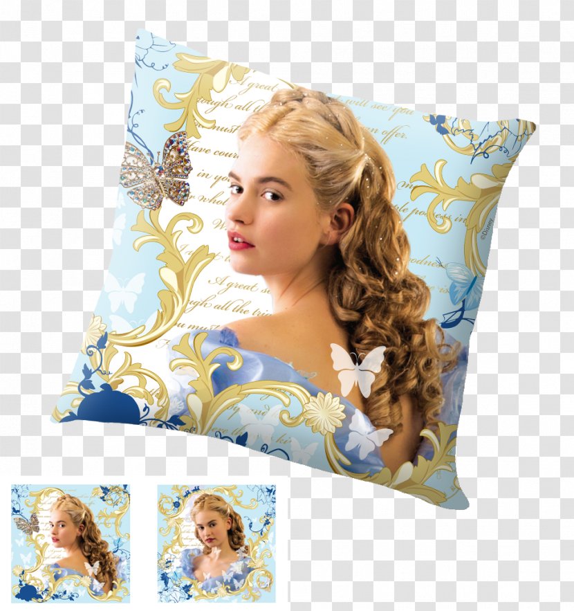 Cinderella Throw Pillows Cushion Disney Princess - Walt Company - Cindirella Transparent PNG