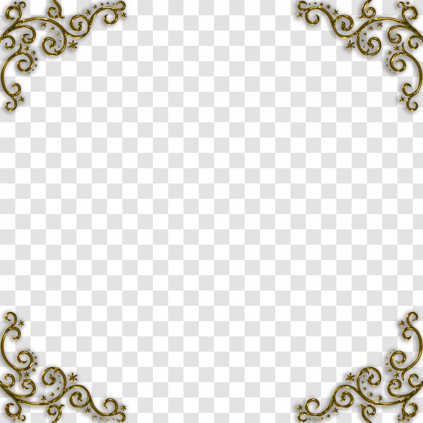 Picture Frames Gold Text Necklace Pattern - Medal Transparent PNG
