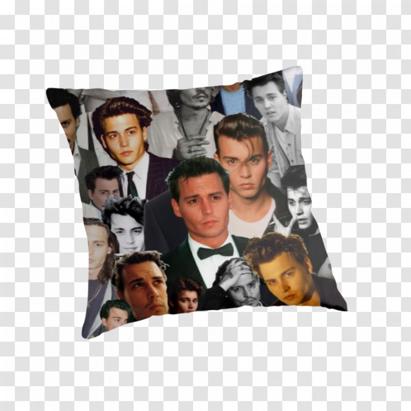 Johnny Depp T-shirt Cushion Throw Pillows - Material Transparent PNG