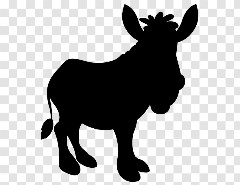 Mule Mustang Dog Donkey Mammal - Snout - Silhouette Transparent PNG