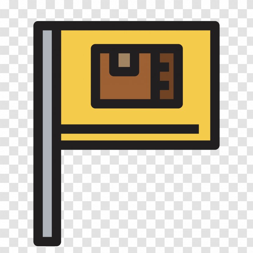 Flag Icon - Yellow Banner Transparent PNG