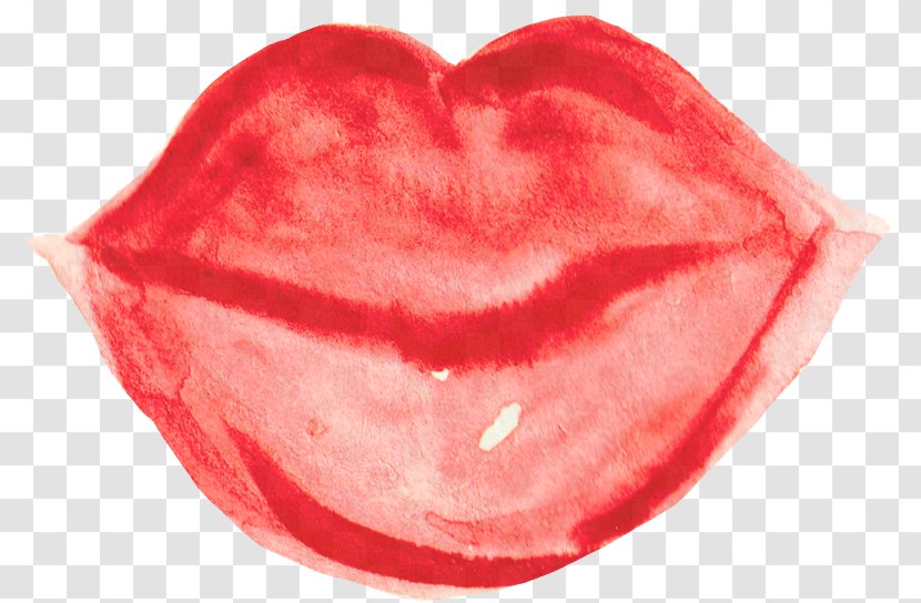 Lip Watercolor Painting - Heart - Lips Transparent PNG